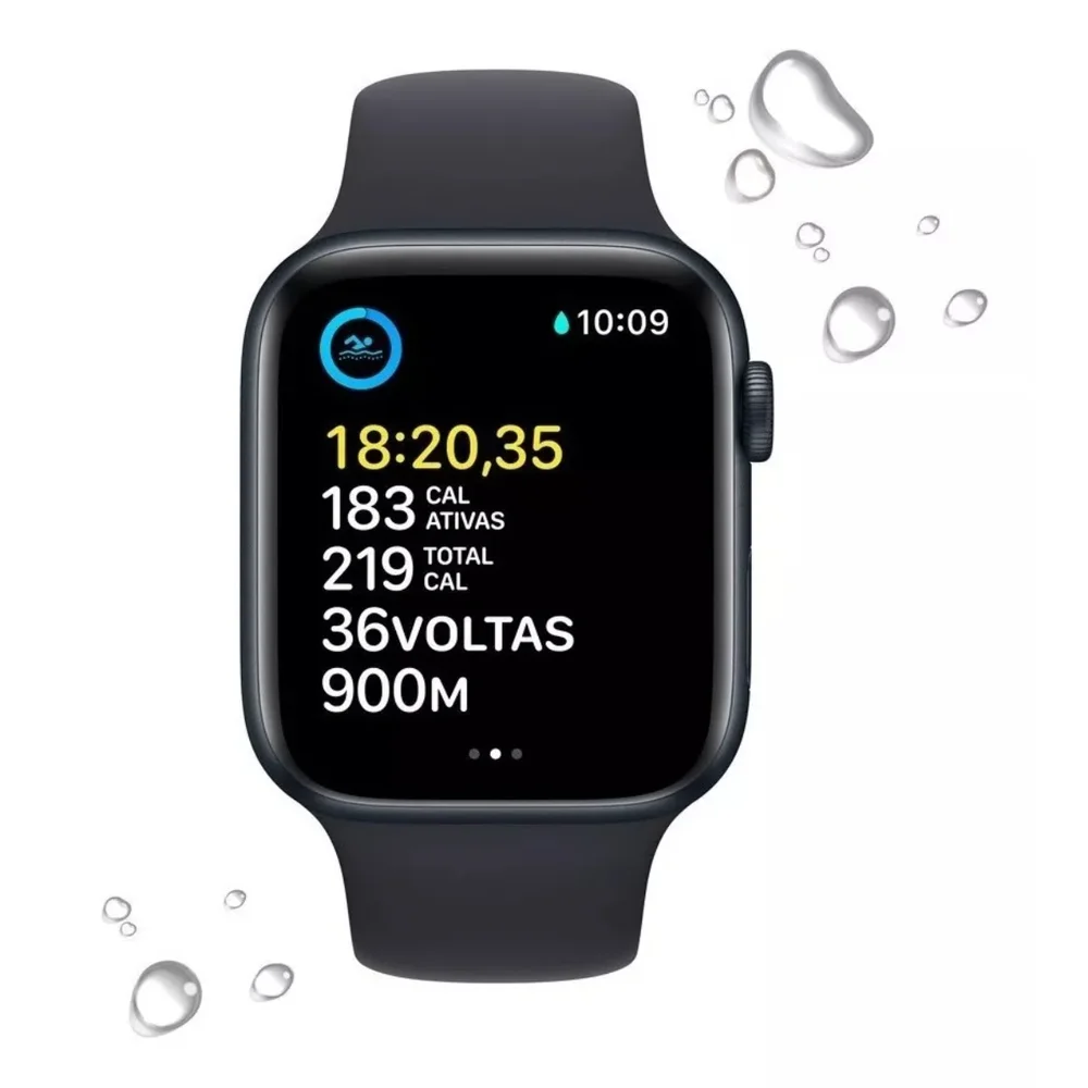 Apple Watch Se 2 Geraço Gps Meia Noite KaBuM