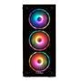 Gabinete Gamer Pcfort Endless, Mid Tower, RGB, Lateral E Frontal Em Vidro, Com 3 Fans RGB, Preto