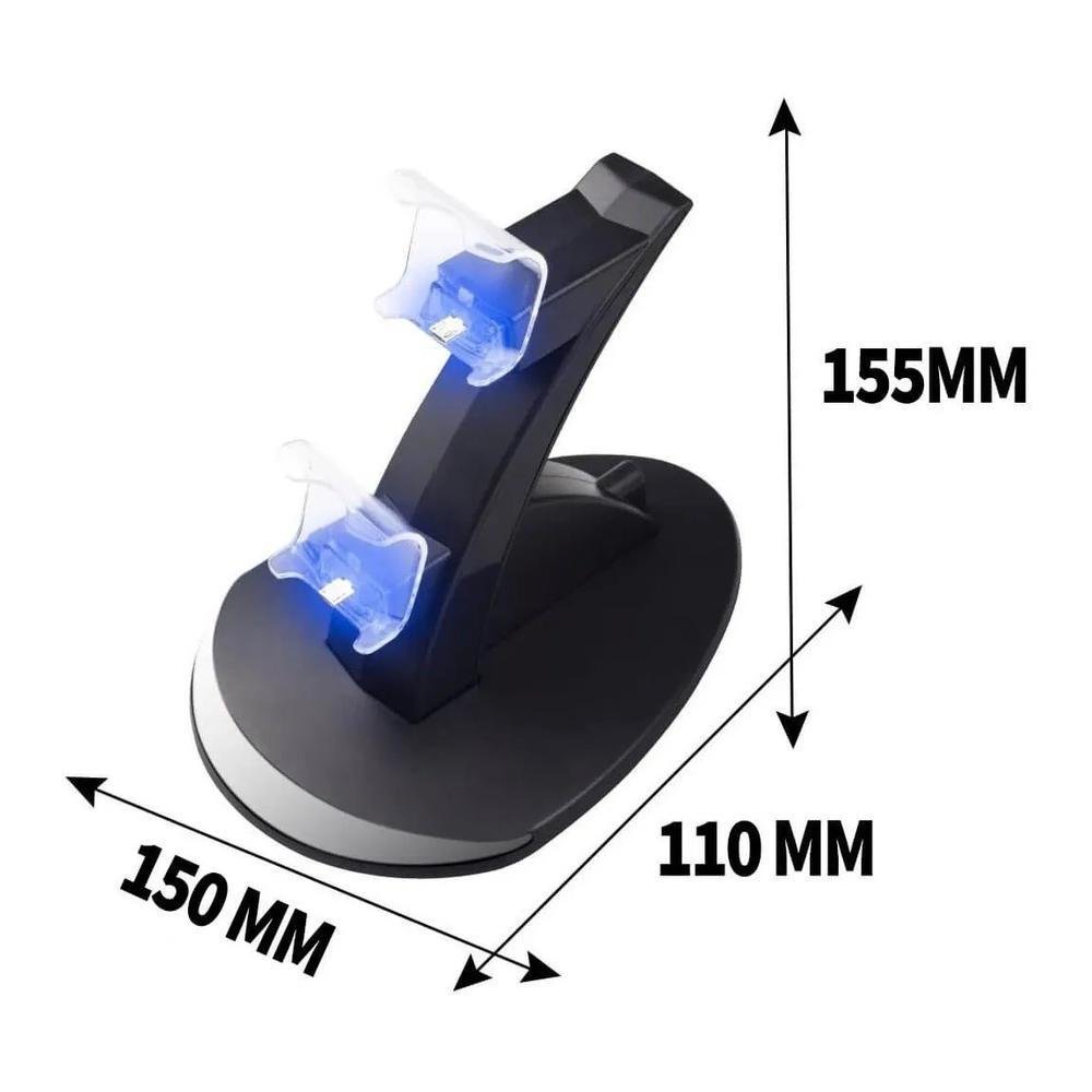 Base Power, Dock, Carregador Duplo, de Controles, Sony para Ps4