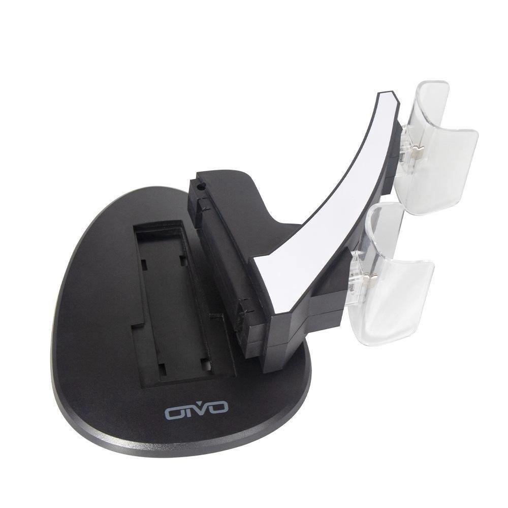 Carregador Gamme Stand, Compatível Com Controle Joystick PS5, Preto E Branco Carregador Gamme Stand, Compatível Com Controle Joystick PS5, Preto E Branco