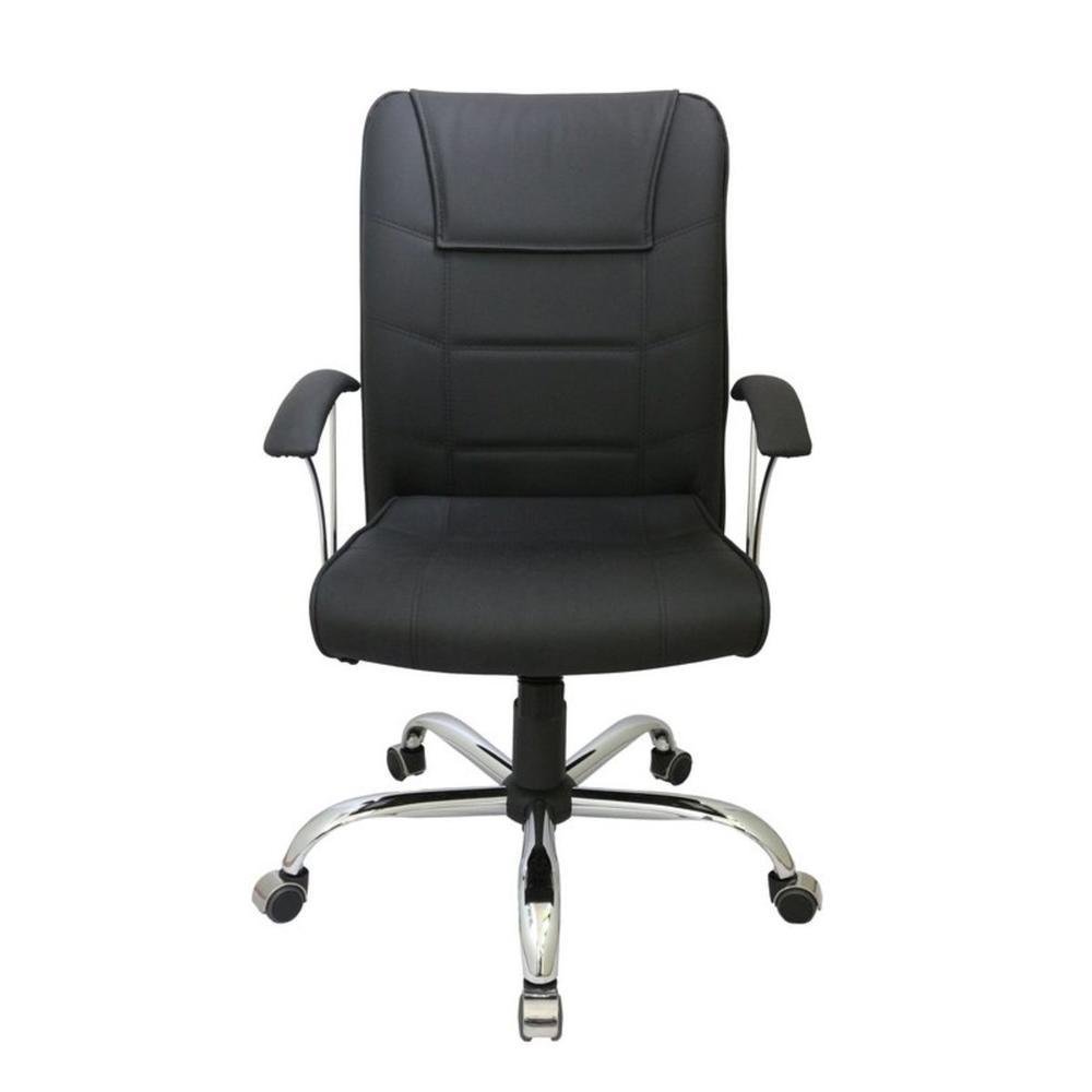 Cadeira Office Design Office Móveis Presidente Ergonômica,  Linha Vivara - Preto