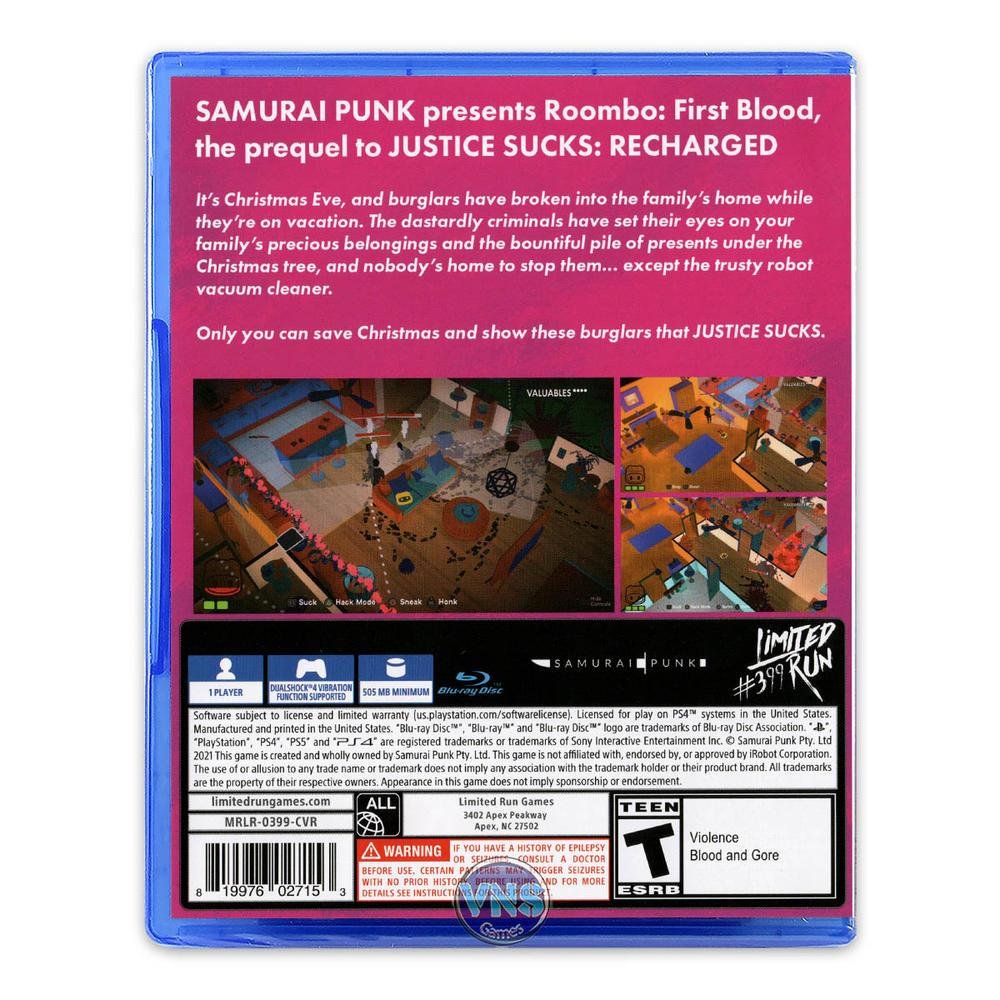 Jogo RooMBo: First Blood, Samurai Punk, Ps4 Jogo RooMBo: First Blood, Samurai Punk, Ps4