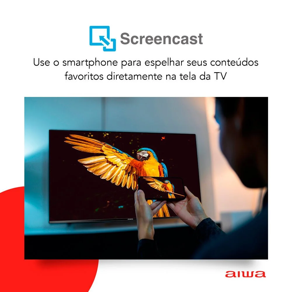 Smart TV Aiwa 50 Polegadas, Android D-LED, 4K, 3 HDMI, 2 USB, Wi-fi - Bl-02 Smart TV Aiwa 50 Polegadas, Android D-LED, 4K, 3 HDMI, 2 USB, Wi-fi - Bl-02