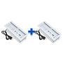 Kit Caixas Tomadas, 7 Blocos, 3 Tom 20A, 2 USB RJ-45, Branco