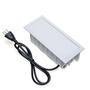 Kit Caixas Tomadas, 7 Blocos, 3 Tom 20A, 2 USB RJ-45, Branco