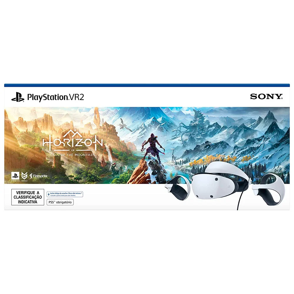Playstation Vr2 + Horizon Call Of The Mountain Branco Para Playstation 5  - 1000035017