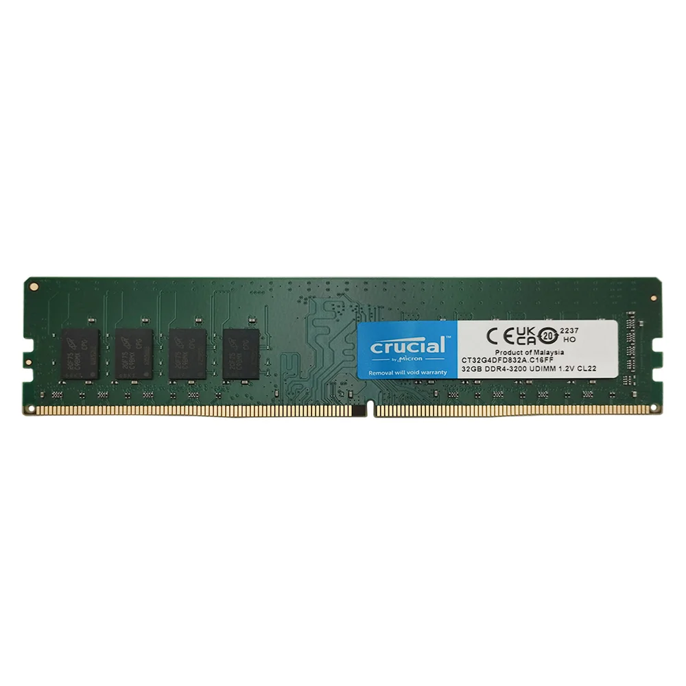 crucial 32GB DDR4-3200 UDIMM メモリ Crucial 32GB DDR4-3200 UDIMM | CT32G4DFD832A | Crucial BR
