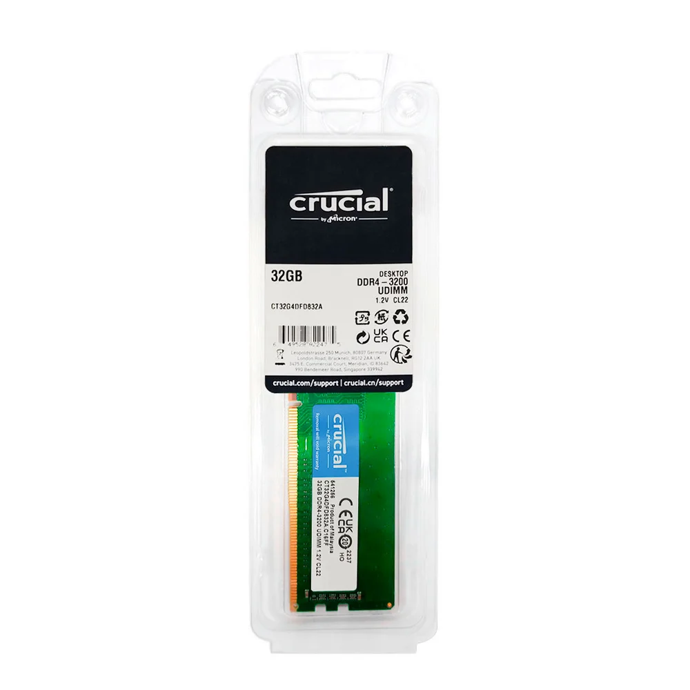 Memória Crucial 32GB 3200mhz KaBuM