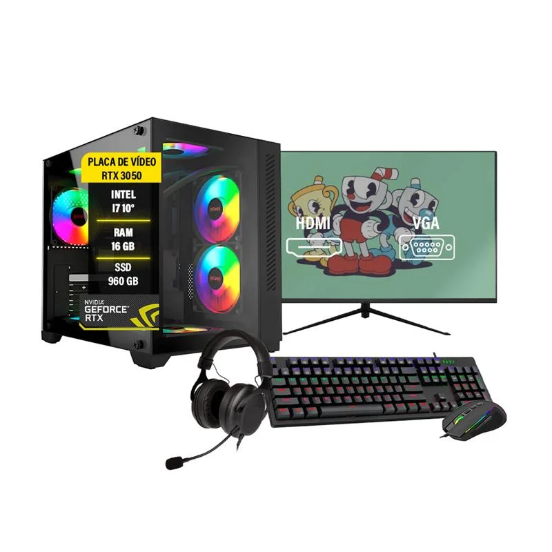 Pc Gamer Completo SSD 960Gb Windows 11 KaBuM