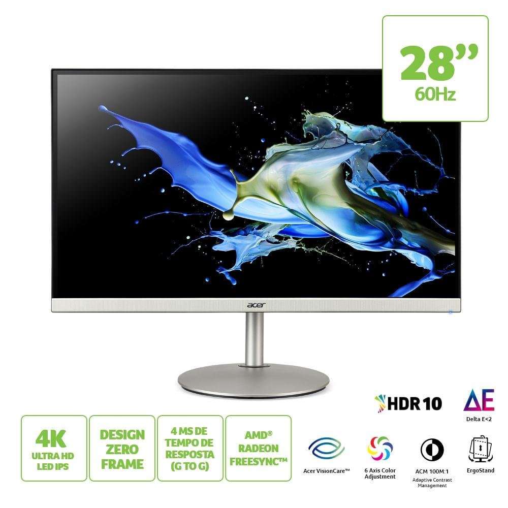 Monitor Acer 28 Polegadas Zeroframe KaBuM