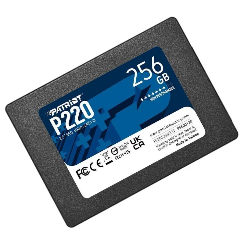 SSD Patriot, 256GB, P220, 2.5'', Sata 3, P220s256g25 SSD Patriot, 256GB, P220, 2.5'', Sata 3, P220s256g25