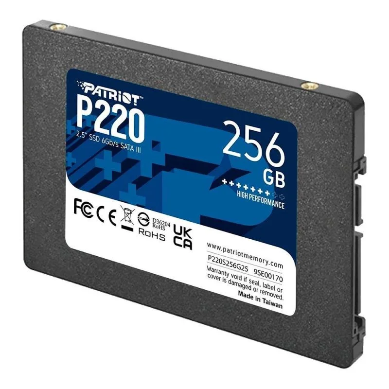 SSD Patriot, 256GB, P220, 2.5'', Sata 3, P220s256g25 SSD Patriot, 256GB, P220, 2.5'', Sata 3, P220s256g25