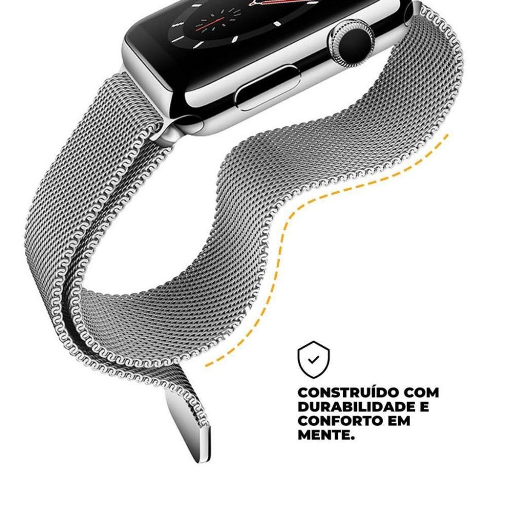 Multiira Apple Watch 38 40 41mm Prata KaBuM