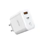 Carregador de Tomada Geonav, 65W, USB-C E USB-A, Branco - Ch65pdqc