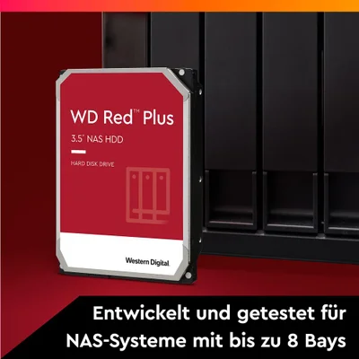 HD Nas WD 6TB Red Plus Sata 6GBPS 5640RPM KaBuM