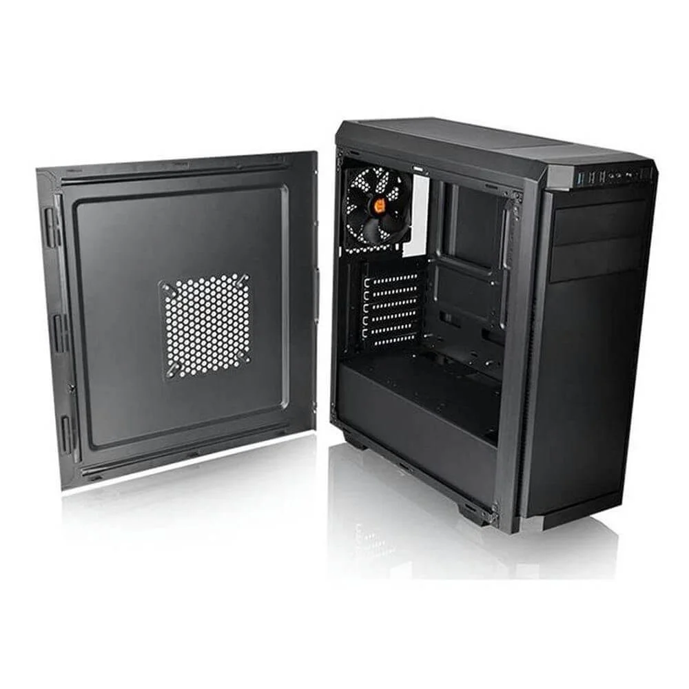 Gabinete Thermaltake Tt V100, Preto, Mid-tower, Ca-1k7-00m1nn-01 Gabinete Thermaltake Tt V100, Preto, Mid-tower, Ca-1k7-00m1nn-01