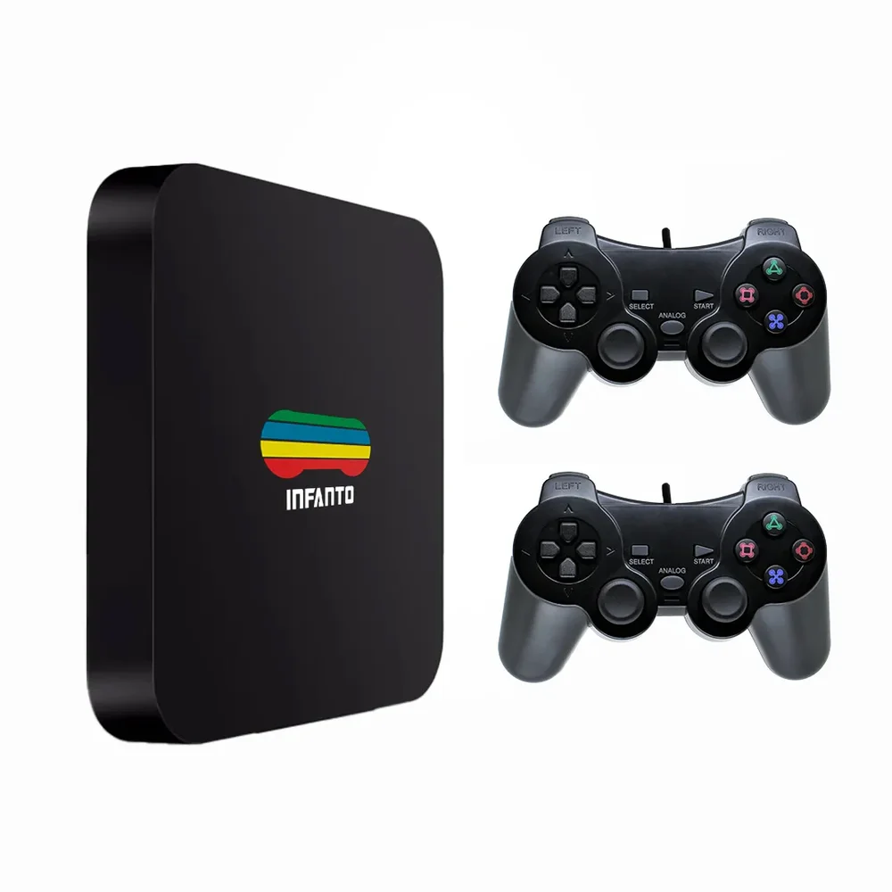 Vídeo Game Retrô Infanto 4, Com 44 Mil Jogos Antigos + 2 Controles Com Fio Vídeo Game Retrô Infanto 4, Com 44 Mil Jogos Antigos + 2 Controles Com Fio