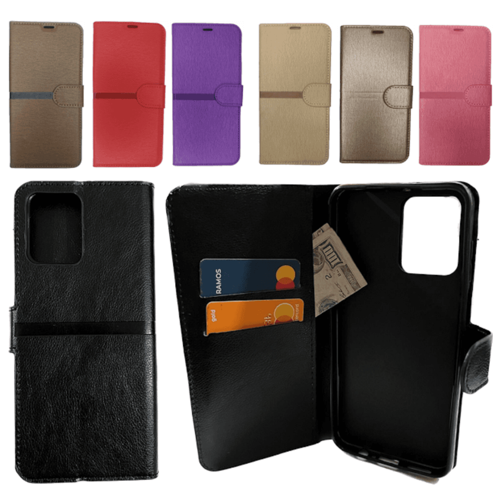 Capa Carteira Para Motorola G13 G23 G53 (tela De 6.5) - Rose