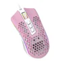 Mouse Gamer Redragon Storm, RGB, Rosa Com Branco - M808pw