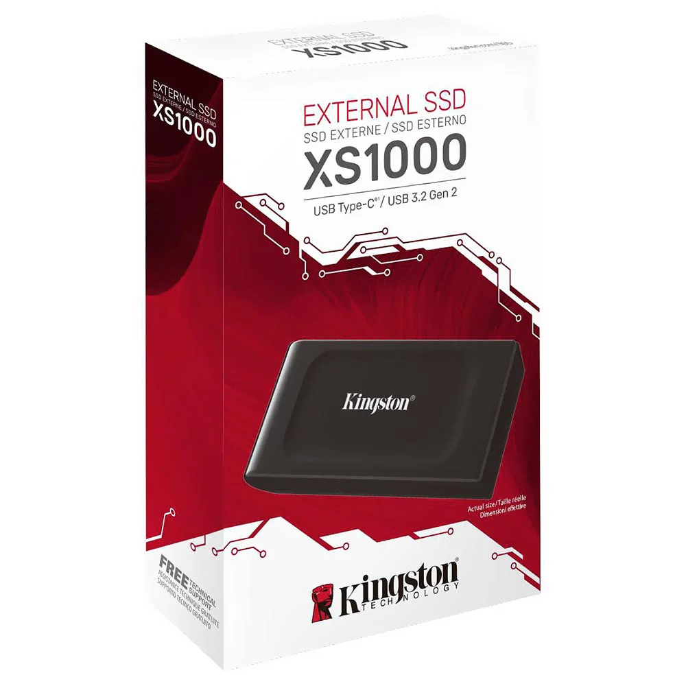 Kingston XS1000 2TB 外付けSSD x2 SSD Externo Kingston 2tb Portátil Xs1000 KaBuM