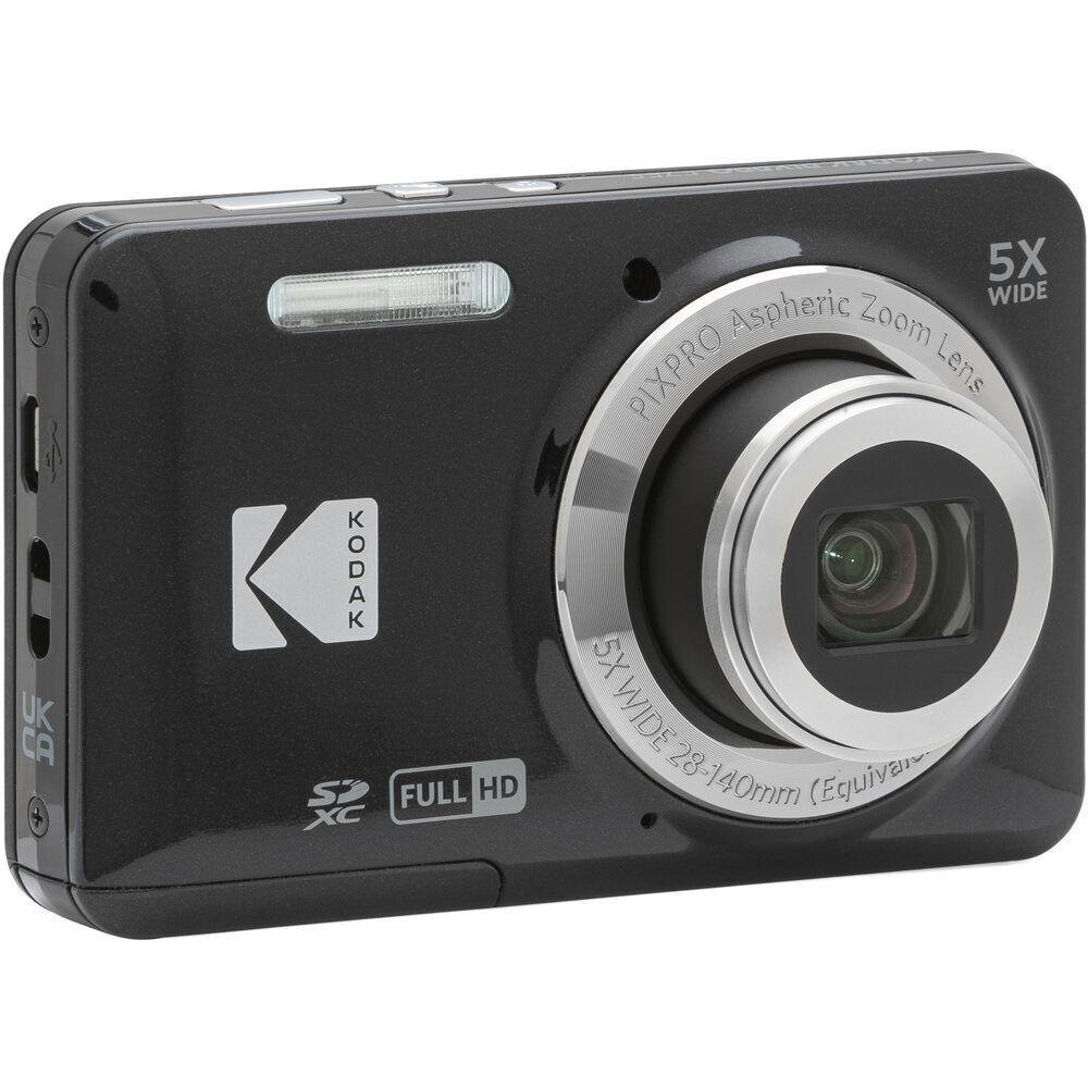 Câmera Kodak Digital Zoom Fz55-bk, 16 Mp, Zoom Óptico De 5 X 28 Mm De Largura Angular E Tela Lcd De 2,7 Polegadas