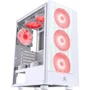 Gabinete Gamer Fortrek Cruiser, Lateral Em Acrílico, Com 3 Coolers RGB, Branco - 80257