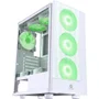 Gabinete Gamer Fortrek Cruiser, Lateral Em Acrílico, Com 3 Coolers RGB, Branco - 80257