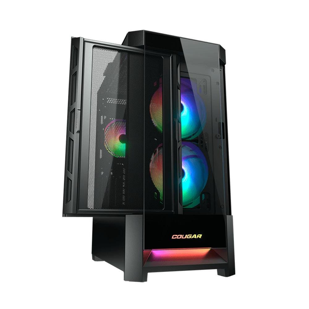 Gabinete Gamer Cougar Duoface RGB, Mid Tower, Vidro Temperado, Preto - 385zd10.0001 Gabinete Gamer Cougar Duoface RGB, Mid Tower, Vidro Temperado, Preto - 385zd10.0001