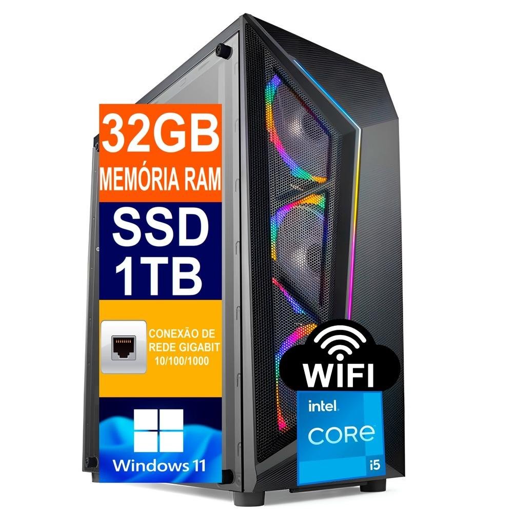 Windows11 corei5 SSD HDD グラボ Pc Gamer Intel Core I512400 32GB SSD 1TB M2 KaBuM