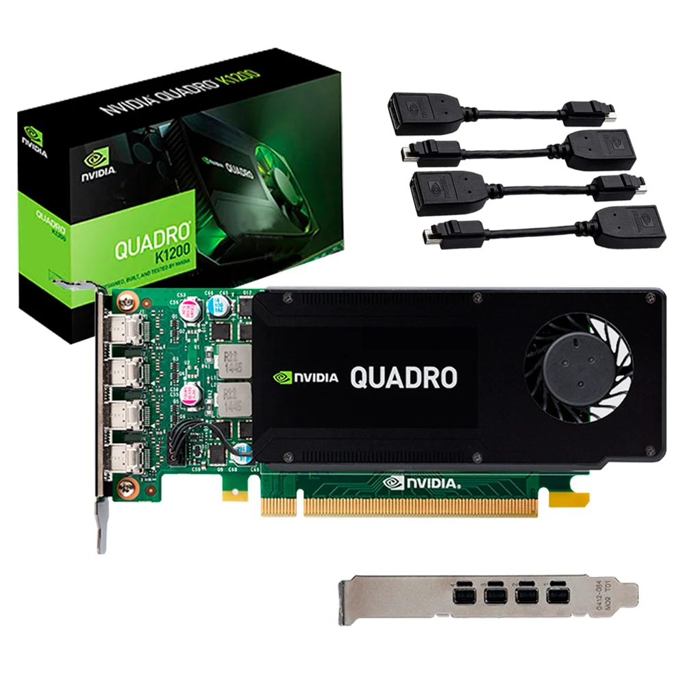 Display Port Nvidia Quadro K 1200 NVIDIA Quadro K1200 4GB PCIe A15457 - Main Image
