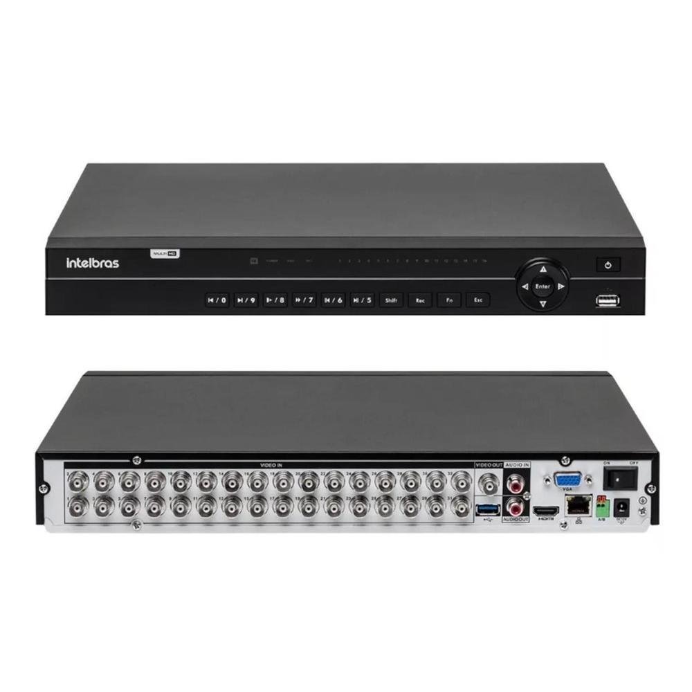 Kit 32 Câmeras Full HD, 1080p + DVR 32 Ch Mhdx 1232 Intelbras + HD 3TB
