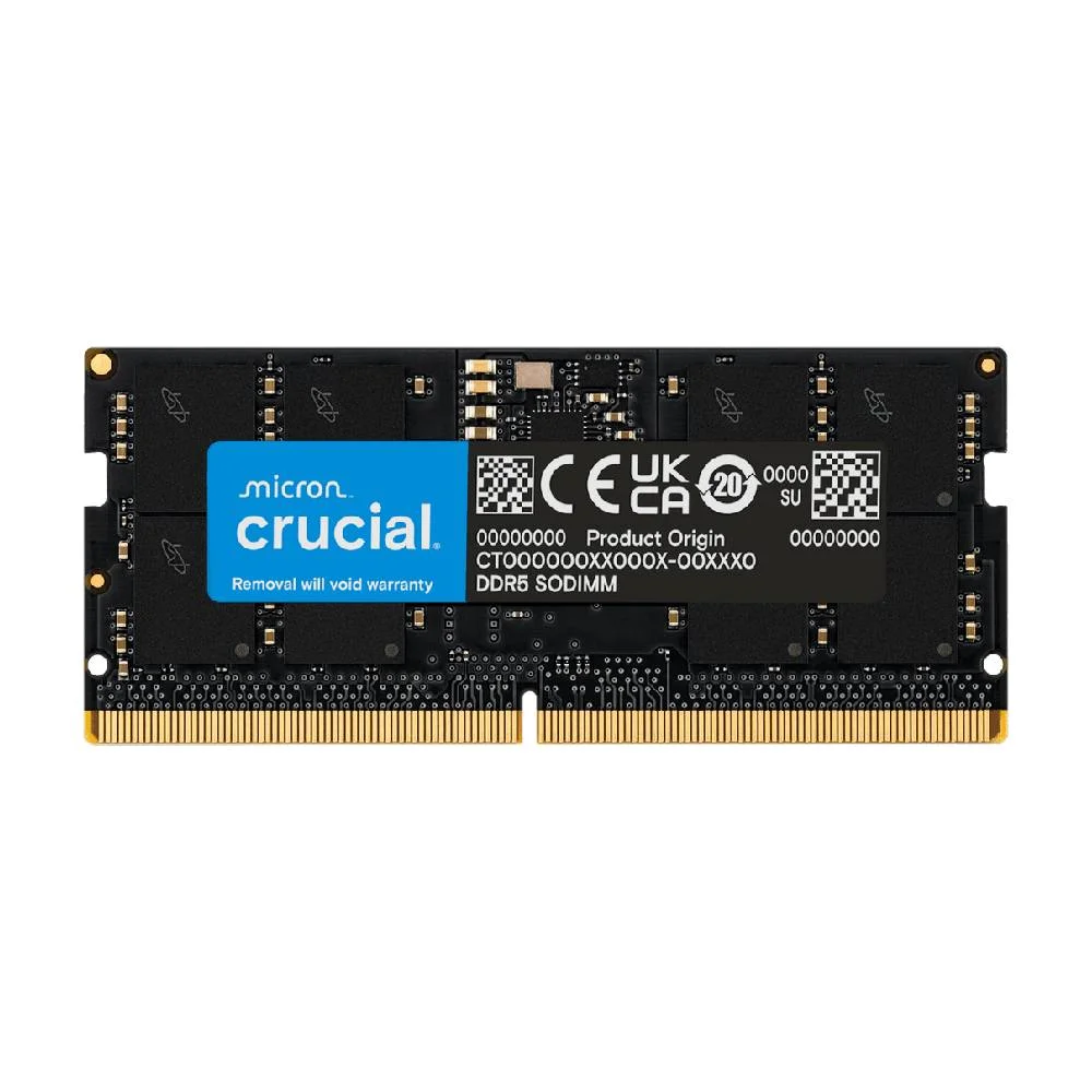 Memória Crucial, 32GB, 5600MHz, DDR5, Para Notebook - Ct16g56c46s5 Memória Crucial, 32GB, 5600MHz, DDR5, Para Notebook - Ct16g56c46s5