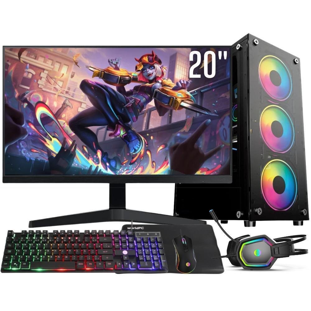 Computador Gamer Completo Intel Core I7 8GB KaBuM
