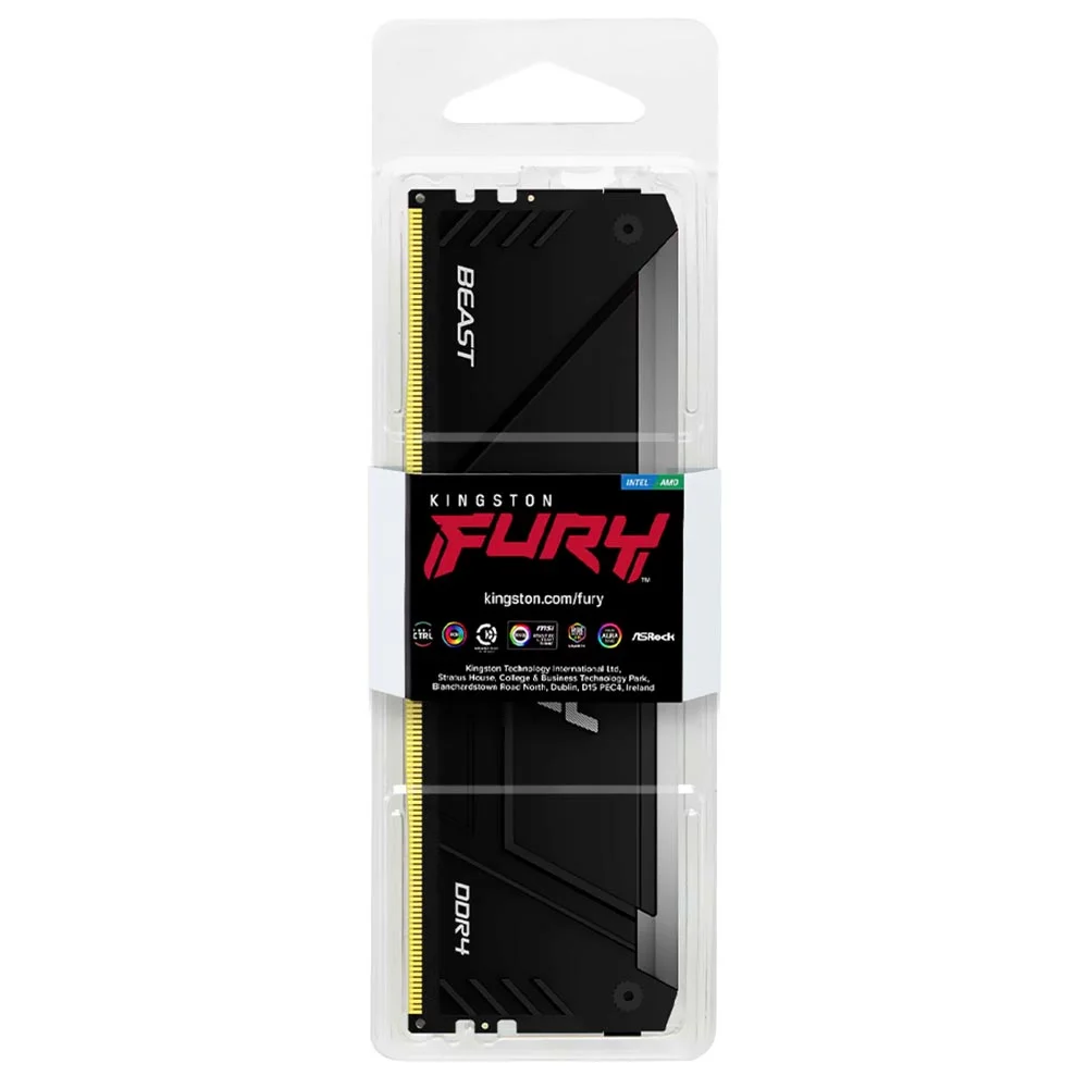 Memória Ram Kingston Fury Beast 16GB RGB KaBuM