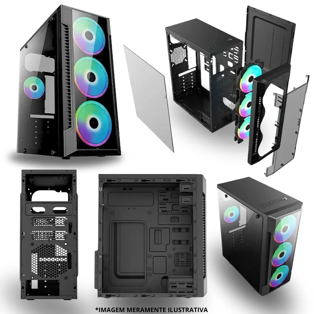 PC Gamer Balão.info, AMD Ryzen 5, 8GB, SSD 240GB, Windows 10 Pro Trial + Teclado/Mouse, Mouse Pad, Headset em Campinas - foto 4