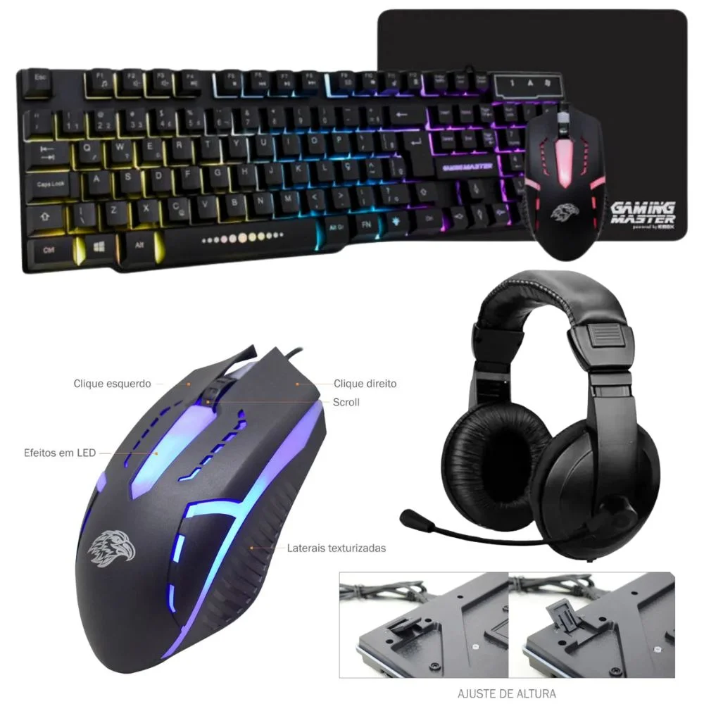 PC Gamer Balão.info, AMD Ryzen 5, 8GB, SSD 240GB, Windows 10 Pro Trial + Teclado/Mouse, Mouse Pad, Headset em Campinas - foto 5