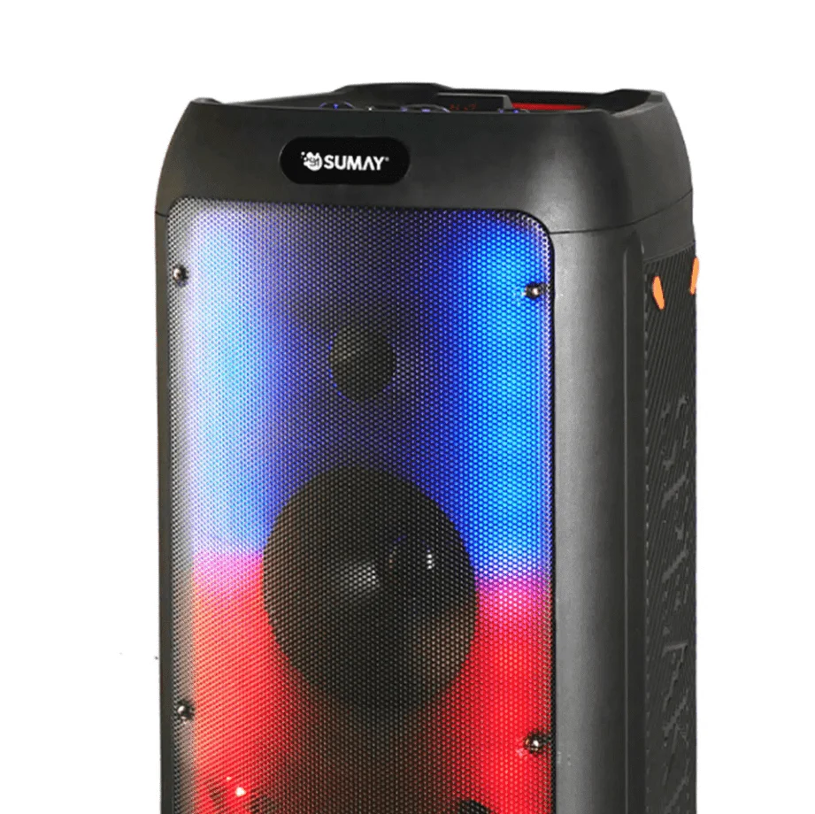 Caixa De Som Sumay 800w Rms Light Box KaBuM