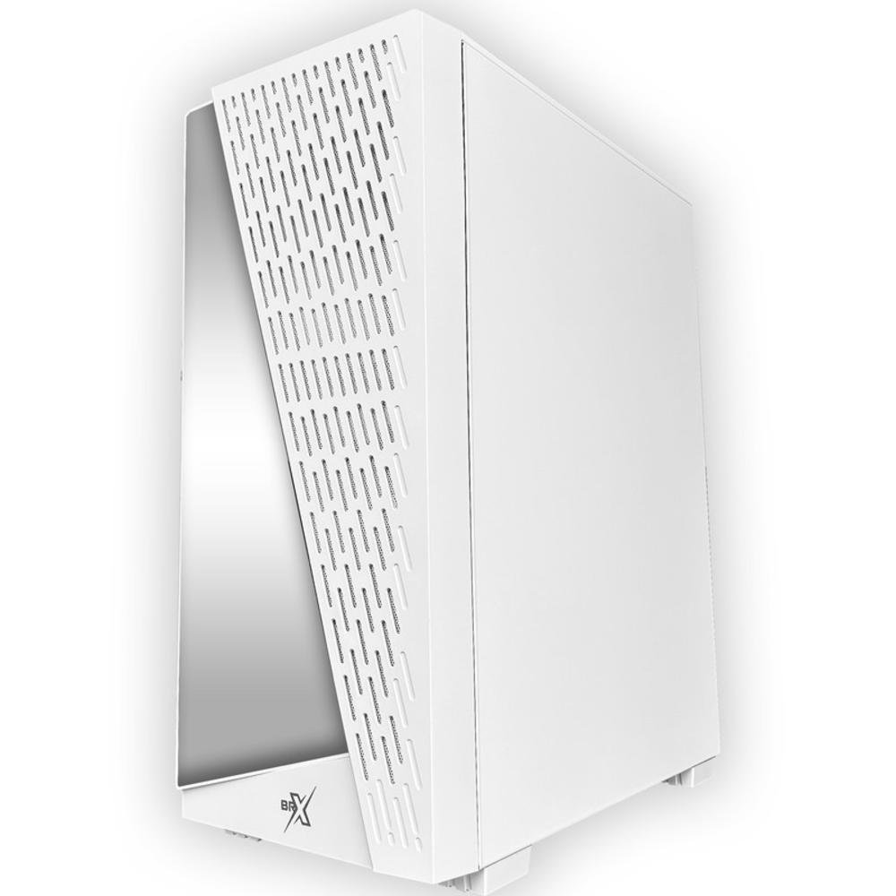 Gabinete Gamer White Neon, Mid Tower, Vidro Temperado, RGB, C/ 3 Fans