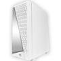 Gabinete Gamer White Neon, Mid Tower, Vidro Temperado, RGB, C/ 3 Fans