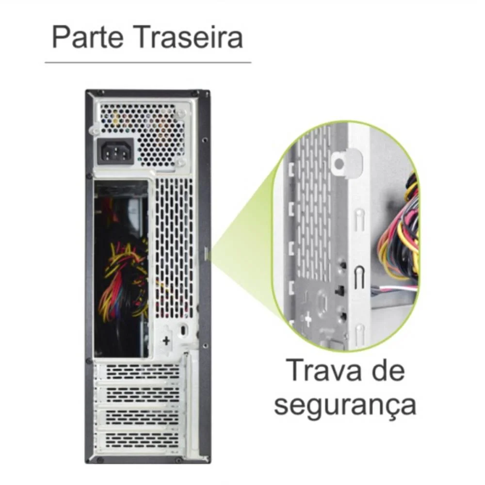Gabinete Slim Kmex Gm-01td, Micro Atx, Preto, Com Fonte - Tfx-300 Gabinete Slim Kmex Gm-01td, Micro Atx, Preto, Com Fonte - Tfx-300