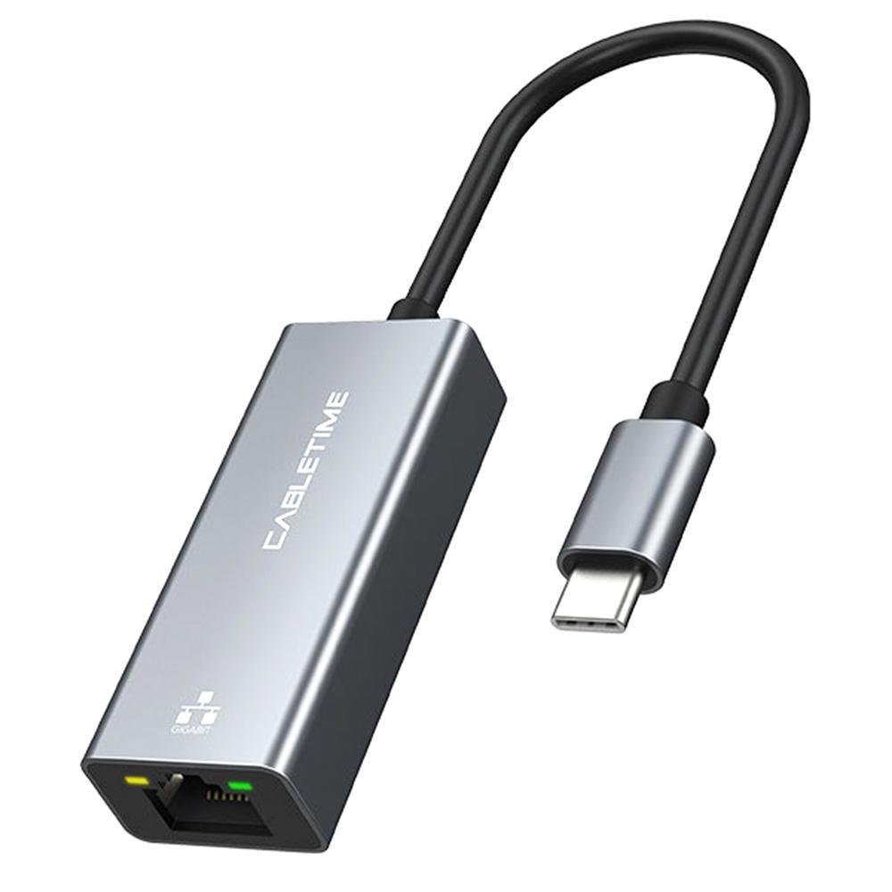 Adaptador Cabletime USBC 30 RJ45 KaBuM