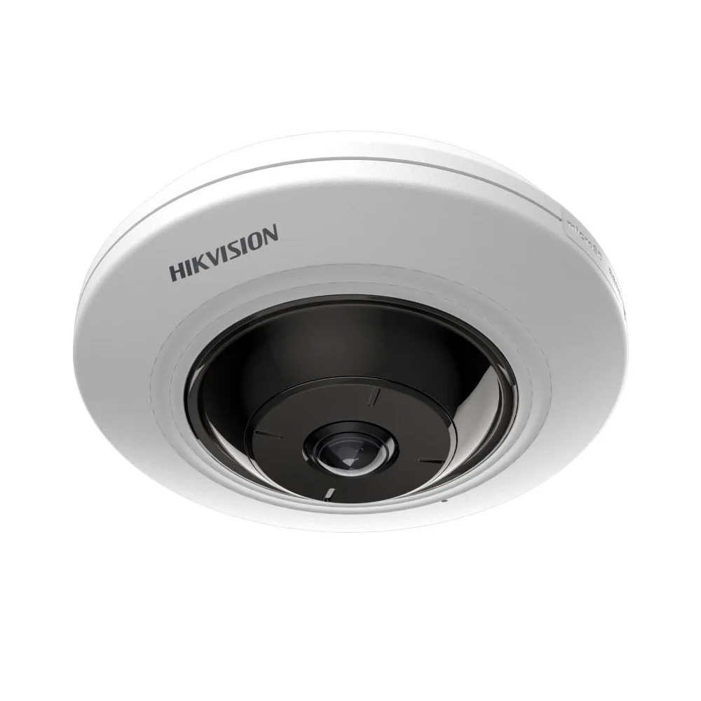 Câmera De Segurança Hikvision Fisheye Acusense 5mp, 2k 1.5mm - Ds-2cd3956g2-is(u)
