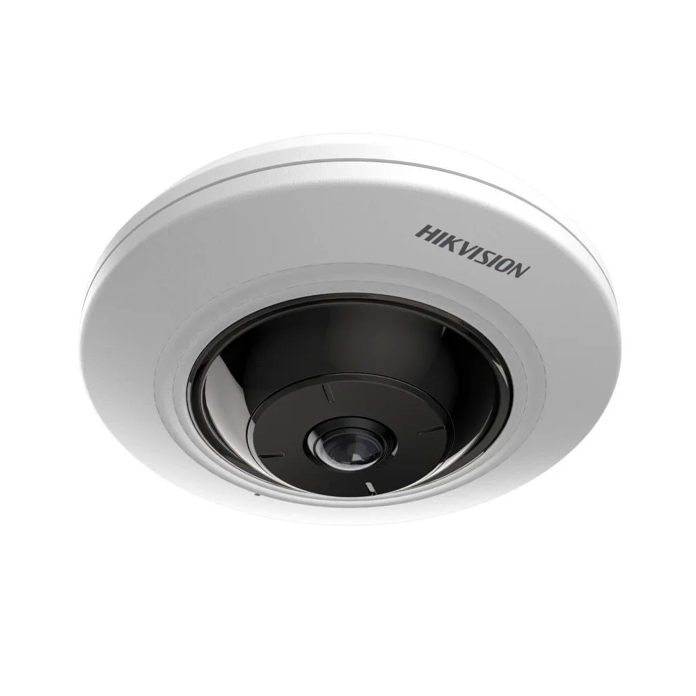 Câmera De Segurança Hikvision Fisheye Acusense 5mp, 2k 1.5mm - Ds-2cd3956g2-is(u)