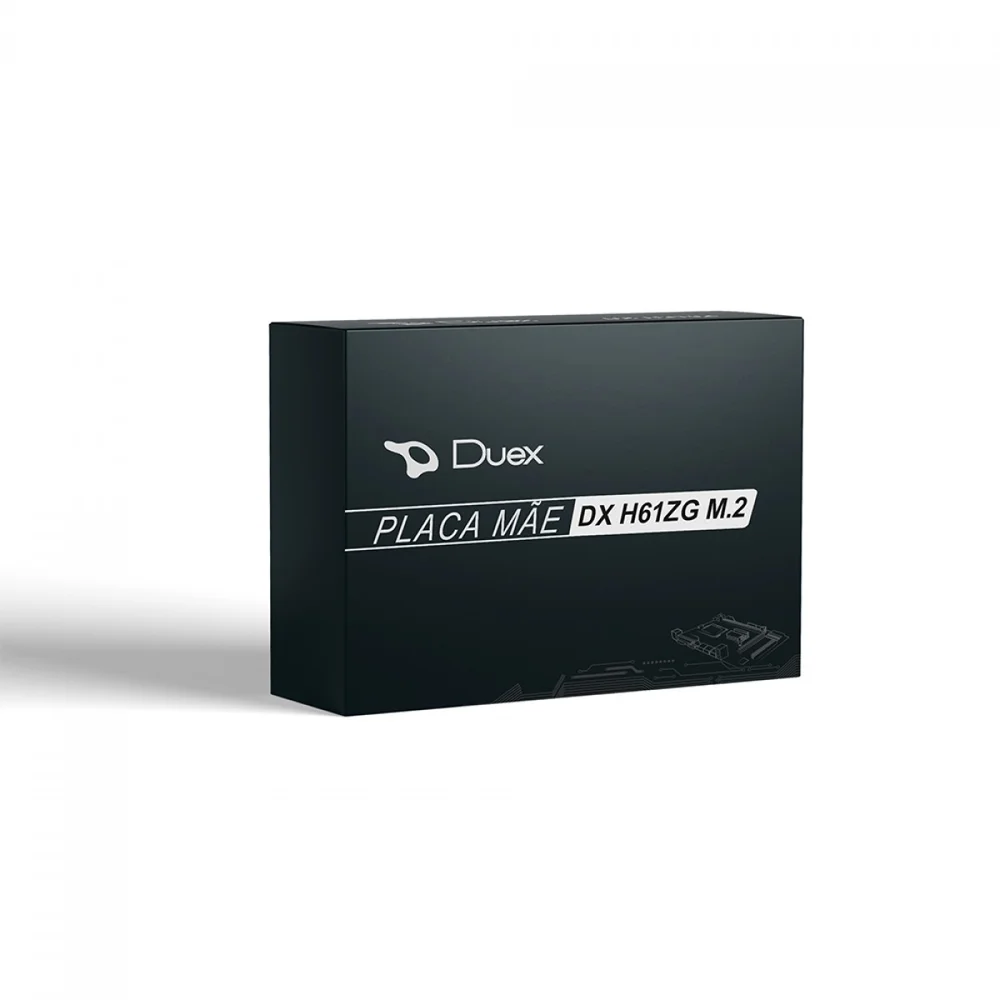 Placa Mãe Duex Dx-h61zg M2, Chipset H61, Intel LGA 1155, Matx, DDR3, 2ª E 3ª Geração Placa Mãe Duex Dx-h61zg M2, Chipset H61, Intel LGA 1155, Matx, DDR3, 2ª E 3ª Geração