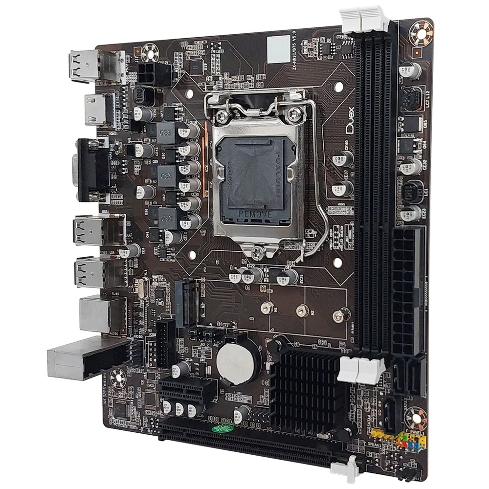 Placa Mãe Duex Dx-h61zg M2, Chipset H61, Intel LGA 1155, Matx, DDR3, 2ª E 3ª Geração Placa Mãe Duex Dx-h61zg M2, Chipset H61, Intel LGA 1155, Matx, DDR3, 2ª E 3ª Geração