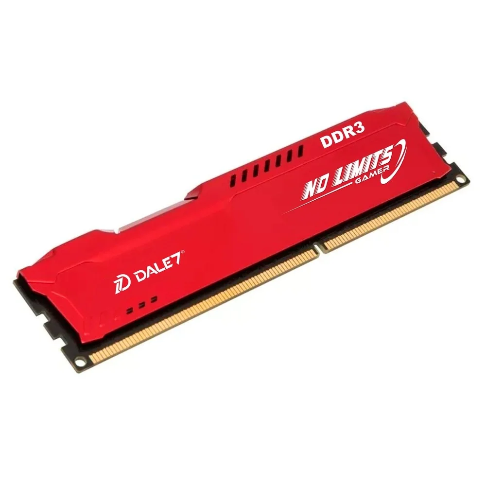 Memória Gamer Dale7 No Limits, 4GB, 1333Mhz, DDR3, Desktop, Vermelho Memória Gamer Dale7 No Limits, 4GB, 1333Mhz, DDR3, Desktop, Vermelho