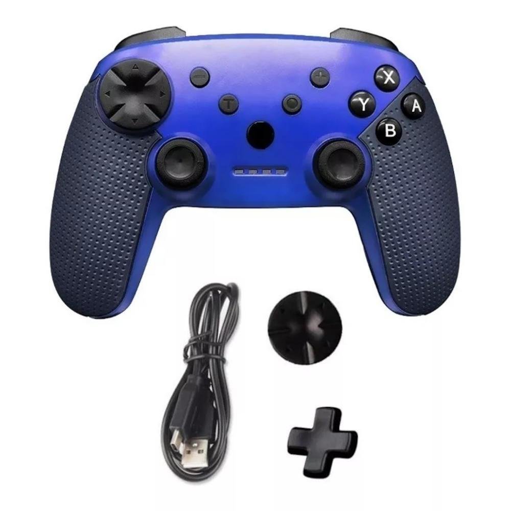 Controle Sem Fio Feir, Para Nintendo Switch, Pc, Android, Ps3, Azul