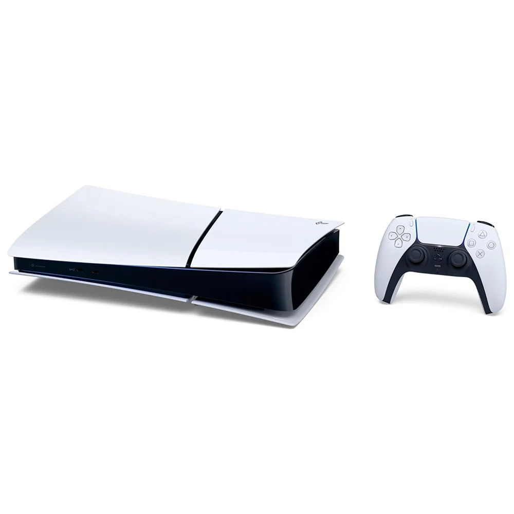 Console Playstation 5 Sony Slim, SSD 1TB, Controle Sem Fio Dualsense, Edição Digital, Branco