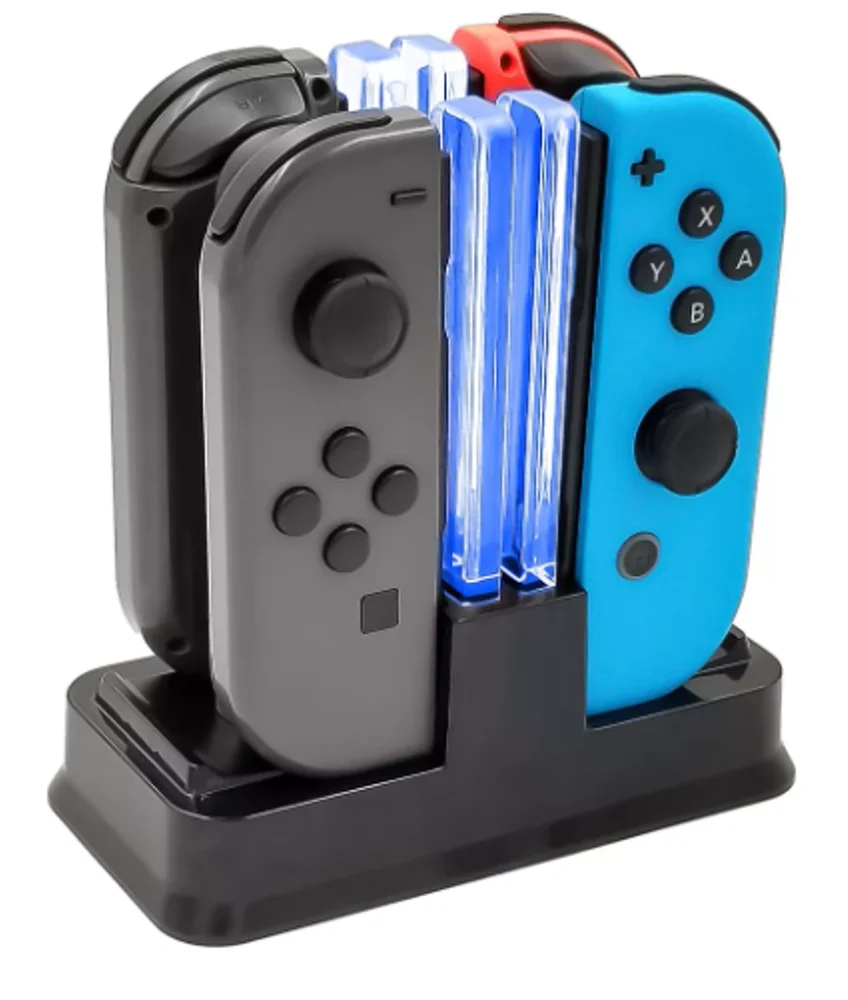 Carregador Base Suporte Controle Video Game Nintendo Switch - Preto Carregador Base Suporte Controle Video Game Nintendo Switch - Preto