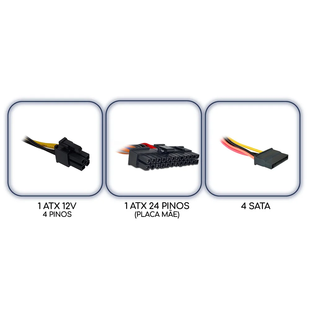 Fonte Brazil Pc, ATX, TFX, 250w Slim, 24 Pinos, Automática - Bpc-tfx250-pfc Fonte Brazil Pc, ATX, TFX, 250w Slim, 24 Pinos, Automática - Bpc-tfx250-pfc
